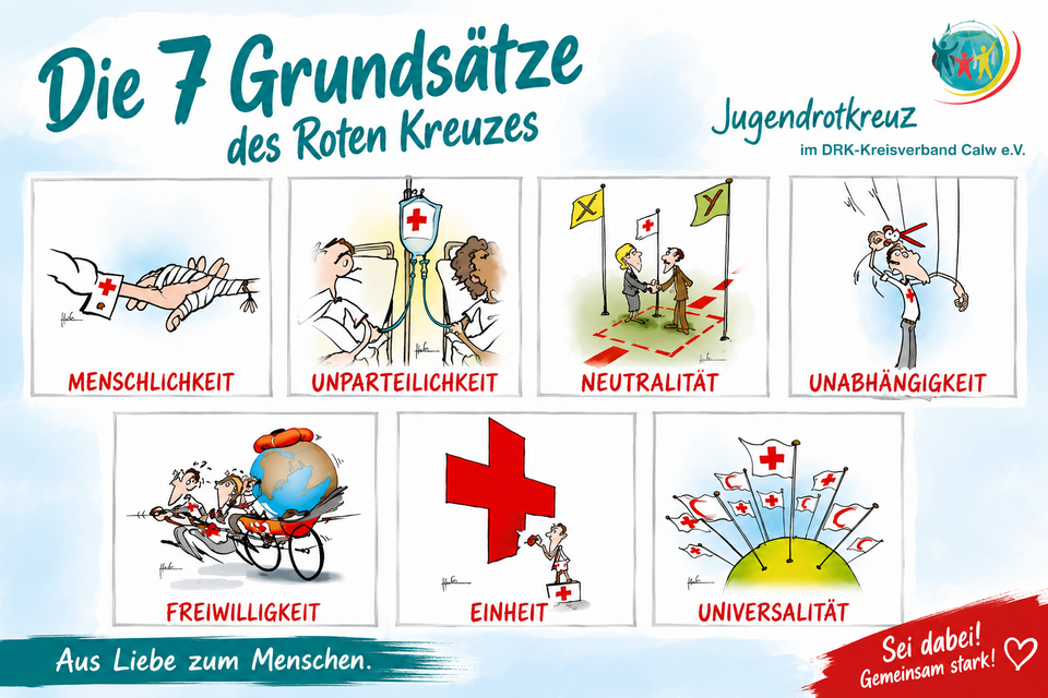 7 Rotkreuz-Grundsätze
